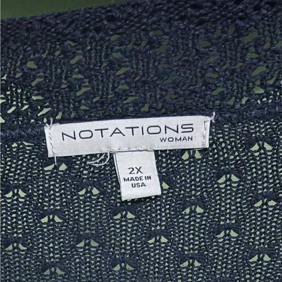 Womens navy cardigan size 2X - Picture 2 of 3